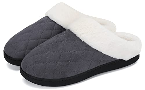 Mishansha Ciabatte Uomo Pantofole Invernali Pelose...