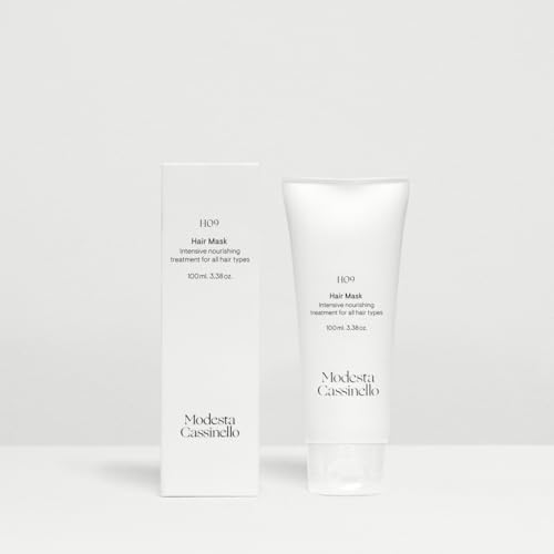 Modesa Cassinello - H09 Mascarilla Capilar - Tratamiento Intensivo Reparador con Escualano y Aceites Mediterráneos - Mascarilla Hidratante para Cabellos Dañados - Apta para Método Curly - 100 ml