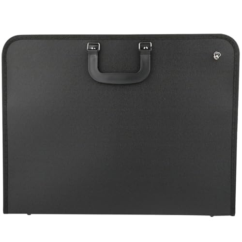 KHBUAB Bolsa de Almacenamiento Portátil para Artistas 35x46 Cm con Asa Ajustable, Tela Oxford Resistente, Maletín para Transportar Dibujos y Materiales de Arte, Adecuado para Estudiantes