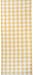 DII Checkered Tabletop Collection 100% Cotton, Machine Washable, Table Runner, 14x72, Yellow