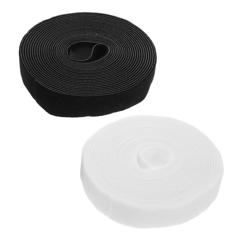 Uonlytech 2rolls Cable Ties Sticky Cord Organizer para sujeción bajo escritorio miniatura 1