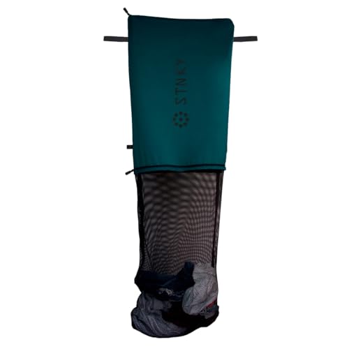STNKY Bag Pro - Bolsas de lavandería con cremalleras, asas y bolsa interna de malla para viajes, yoga, cuidado de la salud, kit de gimnasio, lavandería (XL, verde bosque)