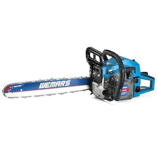 2-cycle 62CC Chainsaw Saw Gas Powered 20' Chain Saws Cordless Petrol Saw Handheld Chainsaw for Cutting Wood Trees Branches(6220C)