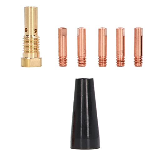 Image of FTVOGUE 7PCS Gasless Welding Soldering Kit Copper Tip Diffuser Nozzles Welding And Cutting Accessories