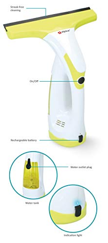 Alpina Elektrische ruitenreiniger - Met adapter en waterreservoir - Wit/Geel - Image 6