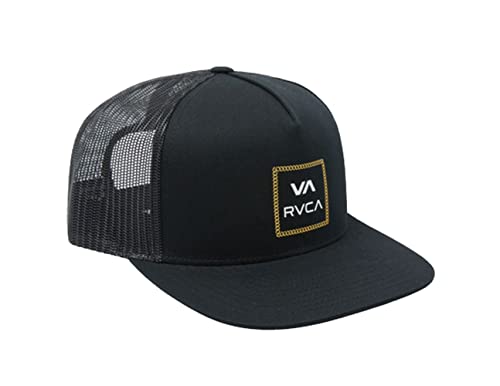 Image of RVCA Men's Trucker Hat, Adjustable Snapback Cap for Streetwear & Skating, Lightweight Breathable All-Day Comfort