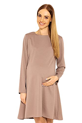 Selente Mummy Love - Vestido de Maternidad Manga Larga Gris Oscuro. Talla única