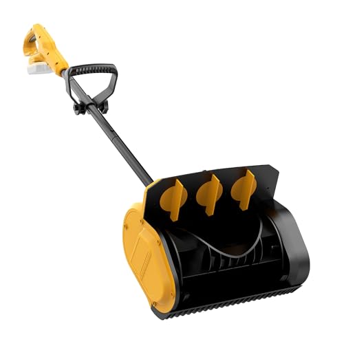 Cordless Snow Shovel & Blower Compatible with DeWalt 20V MAX Battery (NO Battery), 10-Inch Polyurethane Snow Thrower Auger, 12