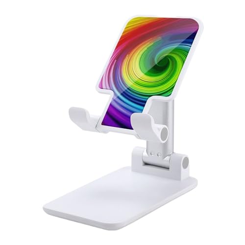 Support téléphone portable pliable pour visioconférence et cuisine bureau blanc