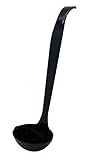 Sovie Servingware | Schöpfkelle aus hochwertigem Plastik (PS) in Schwarz 23cm | Suppenkelle Schöpflöffel | 10 Stück