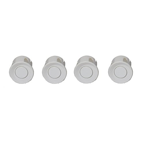 Image of E-KYLIN Car Auto Vehicle Reverse Backup Radar System with 4 Parking Sensors Distance Detection + LED Distance Display + Sound Warning (White Color)