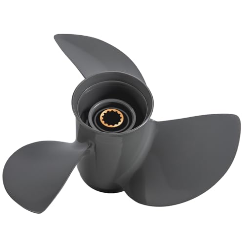 Aluminum Upgrades Outboard Boat Propeller fit Honda Engines BF35/40/45/50//50A/60HP 3-1/4"Gearcase 13 Spline Tooth 3 Blades RH (11 3/8 X 12)