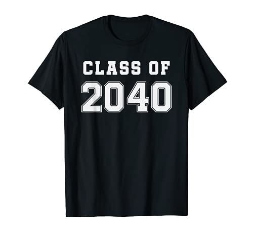 Class of 2040 Grow With Me First Day of School T-Shirt