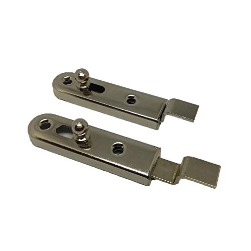 Preisvergleich Produktbild SIMON Möbelriegel / Schubriegel / Schrankriegel / Türriegel / Beschlag / gekröpft / vernickelt / 50 mm / 2 Stück