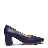 salones piel azul marino  Urban S Salon Zapatos de tacón Medio Azul Marino - Spring Summer