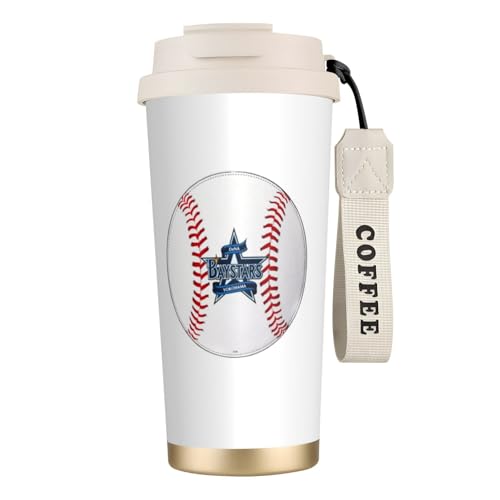 ステンレスカップ 横浜DeNaべイスターズ 車用タンブラー 大容量 マグボトル 水筒 車用コップ おしゃれ 大容量 保冷 保温 真空断熱 ストロー付き 蓋付き 直飲み ウォーターボトル 持ち運び便利 男女兼用 プレゼント オフィス 家庭用 車載用 500m