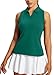 baleaf Women's Golf Shirts Tank Tops Sleeveless Tennis Polo Racerback with Collar Athletic Tanks Quick Dry Sublime Green XL
