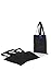 Simpli-Magic Canvas Tote Bags for Crafts, Shopping, Groceries, Books, Beach, Diaper Bag & Much More, 13”x15”, Black, 12 Count