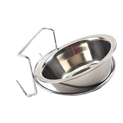 Angoily 2stücke Hängende Edelstahl-napf Für Haustiere Wassernapf Futternapf Für Hunde Und Katzen s Praktisches Futter Und Wasserbehälter Für Reisen Und Zuhause