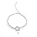 Produktbild Bigsweety Stern Fußkette für Frauen Knöchelkette mit sternförmigen Charms