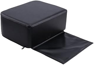 AllRight Salon Booster Seat Cushion Child Spa Equipment Styling Barber Chair Highchairs Auxiliary Heightening Cushion Thick Leather for Baby Kids Black