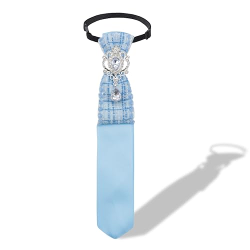 Image of Rhinestone Ties for Women, Skinny Neck Tie for Women Business Prom