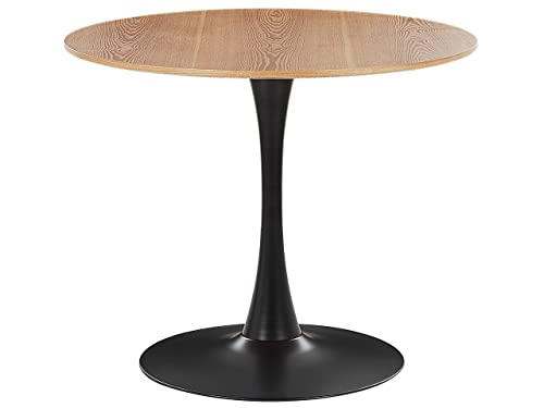 Table industrielle bois clair et métal Boca de finition supérieure - 2