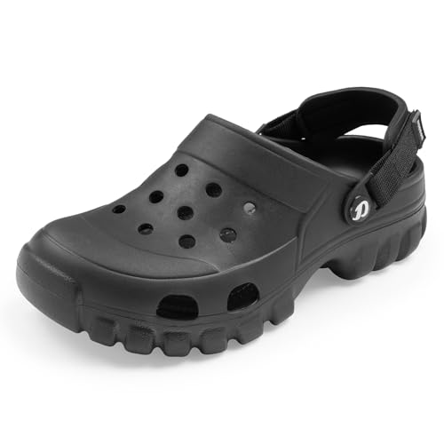 DOCTOR EXTRA SOFT Men's Classic Casual Sports Clogs/Sandals with Adjustable Back Strap for Adult | Comfortable & LightWeight| Stylish & Anti-Skid|Waterproof & Everyday Use Mules for Gents & Boys D-546