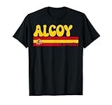 Retro ALCOY Ciudad España Vintage Estética Verano Vacaciones Camiseta