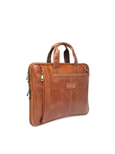 Image of TEAKWOOD LEATHERS Messenger Bag for Men | Laptop Compartment Office Bag | Crossbody Messengers | Office Laptop Bag | Multicolor