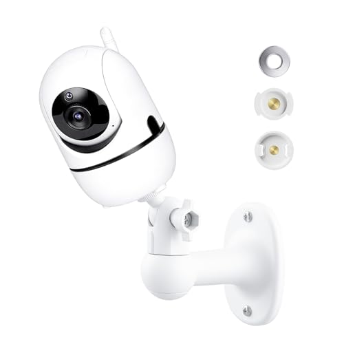 Baby Monitor Wall Mount Compatible for HelloBaby HB6560/ HB6550/ HB65/ HB40/ HB6339/ HB66/ HB6550 Pro, ANMEATE SM935E/SM650, 360° Adjustable Baby Camera Mount with Perfect View, 1/4 Thread Connection