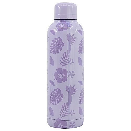 Stor Stitch 515ml Insulated Thermal Bottle for Hot Drinks, Cold Drinks, School, Work, For Kids and Adults, Made from Stainless Steel (Purple)