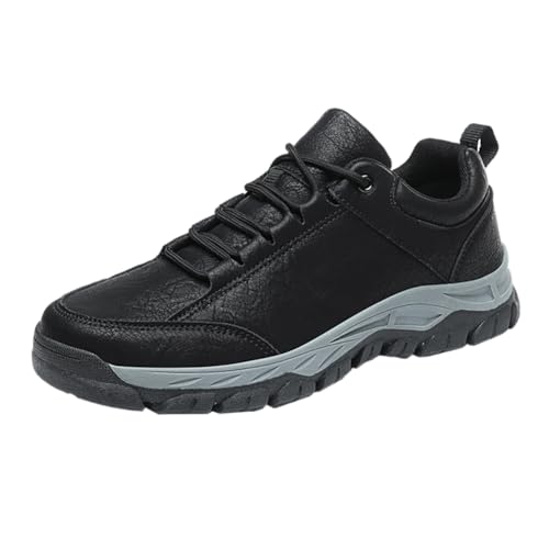 Image of Men's Lace Up Casual Fashion Non-Slip Microfiber Leather Shoes