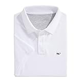 vineyard vines Men's Edgartown Short Sleeve Pique Polo, White Cap, XX-Large