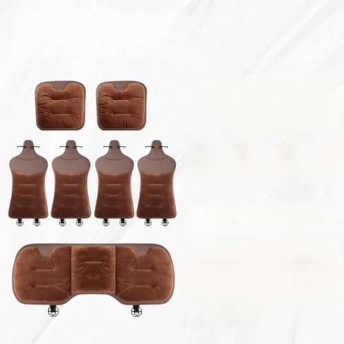 車用 シートカバーセット シートクッション 通気性カーシート 優しいフランネル ビロード 素材 体圧分散 暖かい お尻クッション 背もたれ 滑り止め 座布団 蒸れない 静電気防止 運転席 助手席 後部座席 自動車 内装パーツ 簡単取り付け カー用品 4色展