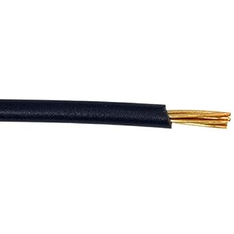 1 CORE ELECTRICAL CABLE SINGLE WIRE INSULATED 6491X CUT LENGTH 1.5/2.5/4/6/10mm2 2.5mm2 x 5m, Black