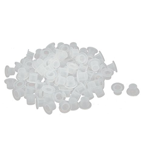 Aexit G1/8 PE Luer Fittings Plastic Thread Protection Sleeve debris Pipe Luer Cap Fittings Sheath 100pcs