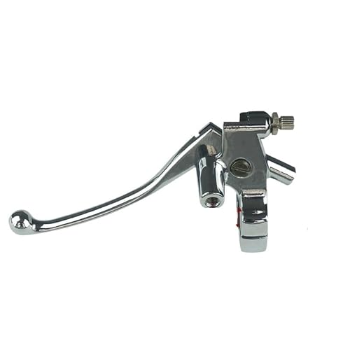 JYJYGDM 1pair 25mm Motorcycle Brake Pump Front Master Cylinder Hydraulic Lever for Honda Shadow Steed 600 400 VT600 VT750 Parts(L Silver)