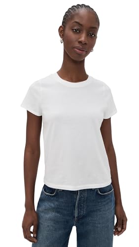 Madewell Women's Northside Vintage Tee, White Wash, L
