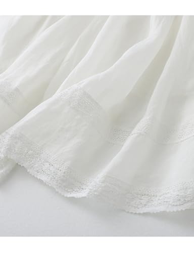 IDEALSANXUN Linen Skirts for Women Summer Casual Elastic High Waisted Flowy A Line Midi Skirt with Lining4