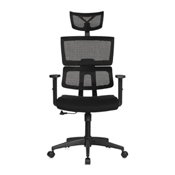 Cadeira Para Escritório Ergonômica Office Gamer Giratória Anima ANM701P Preta