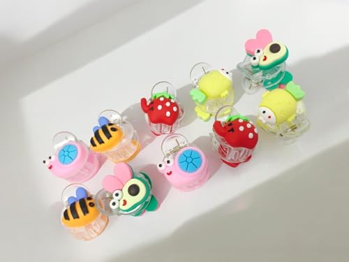 Image of ANNA CREATIONS Baby Girls Mini Hair Claw Clips Fruits Shape Cute Butterfly Non Slip Cute Pattern Baby Hair Clip Girls Hair Accessories for Kids Girls Multicolor Set of 10 Pcs