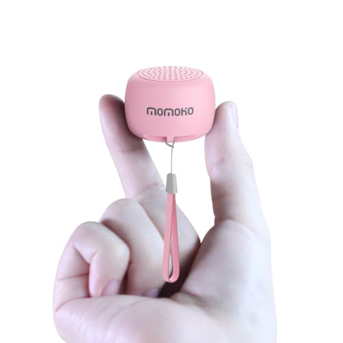 Image of Mini Bluetooth Speaker Wireless, Tiny Speaker with Built-in Mic & TWS Pairing, Small Speaker for Indoor /Outdoor /Travel /Gifts (Pink)