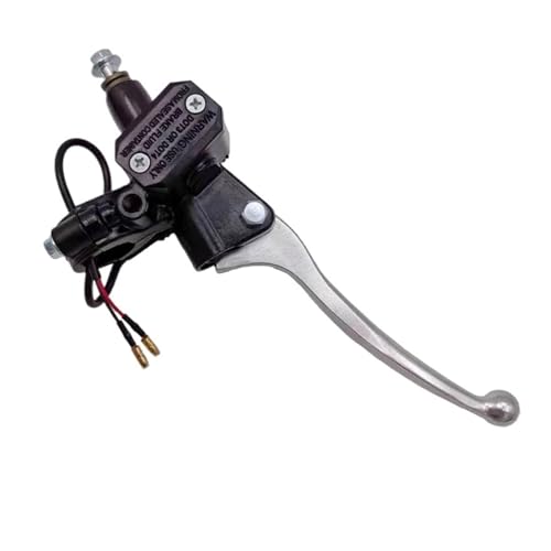 Poignée d'embrayage moto droite argent universelle pour quad et mini moto