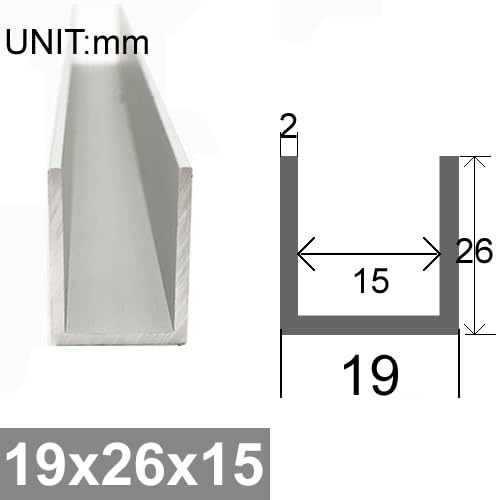 Profil kanałowy U ze stopu aluminium 6063