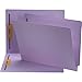 SMD- Lavender End Tab Colored Fastener File Folders with Reinforced Tab - Smead 25540