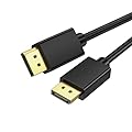 QCEs DisplayPort 1.4 Cable, 6.6ft 8K DP Cable, Display Port Cord for 8K@60Hz, 4K@144Hz, 2K@240Hz, HDR, 32.4Gbps Gold Plated Connectors for Gaming Monitor, FreeSync/G-Sync, PC, Laptop, TV