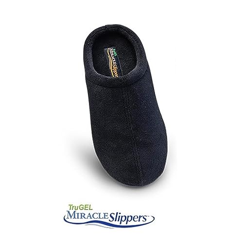 Ontel TruGel Soft Insole Miracle Comfortable Fur Slippers Machine Washable - Black (Deluxe Small)3