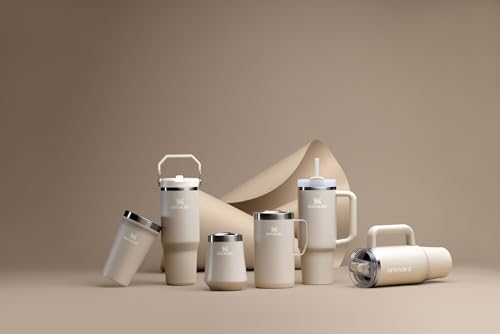 Image of STANLEY Quencher H2.0 Tumbler with Handle and Straw 30 Fluid Ounces| Flowstate 3-Position Lid | Cup Holder Compatible for Travel | Insulated Stainless Steel Cup | BPA-Free | Exclusive Toasted Almond