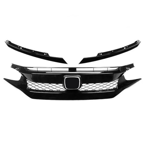 ラジエーターグリルミディアムネ ット 用 シビック 10代目 2016-2021年式 アッパーバンパーフード メッシュグリル フロント レーシング UWXYZABCD(2021 Type 1)